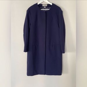 H&M Navy Snap Coat